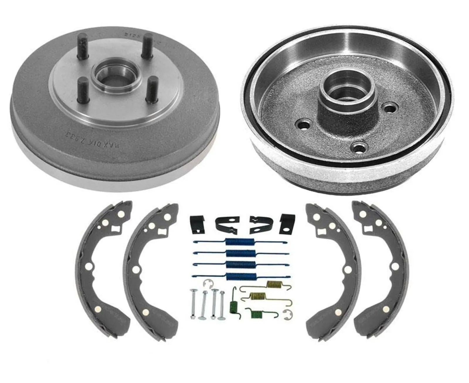 100% Braking New Brake Drums Shoes Springs WITH OUT ABS for Kia Rio 03-05