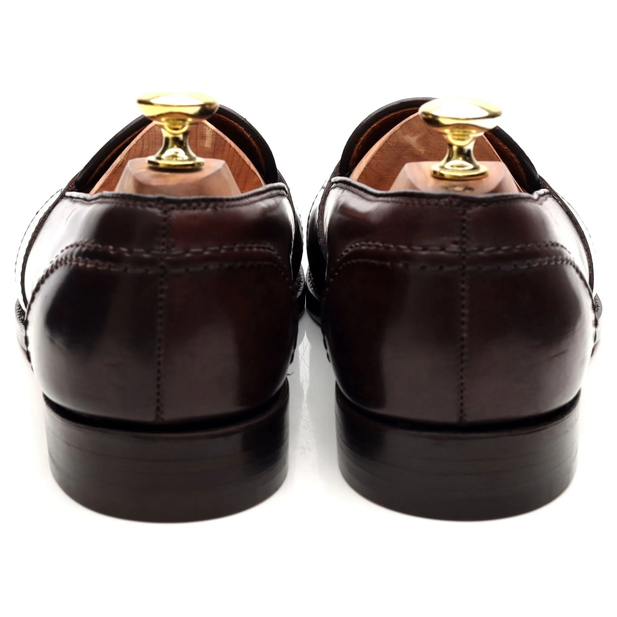 '684' Burgundy Cordovan Leather Loafers UK 7.5 US 8