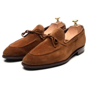 '80228' Tan Brown Suede String Loafer UK 10 EE