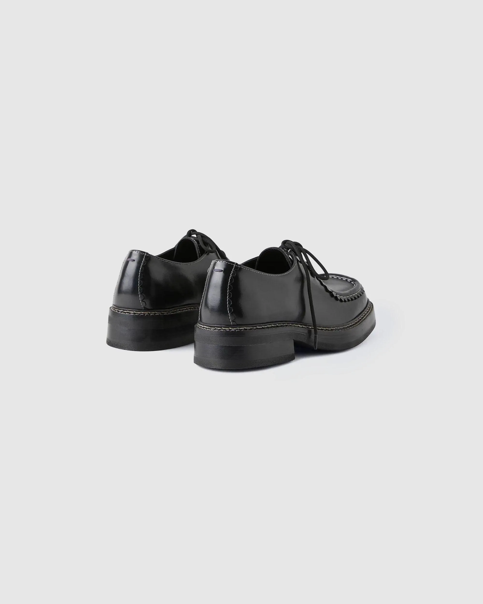 Akeem Leather Derby Black