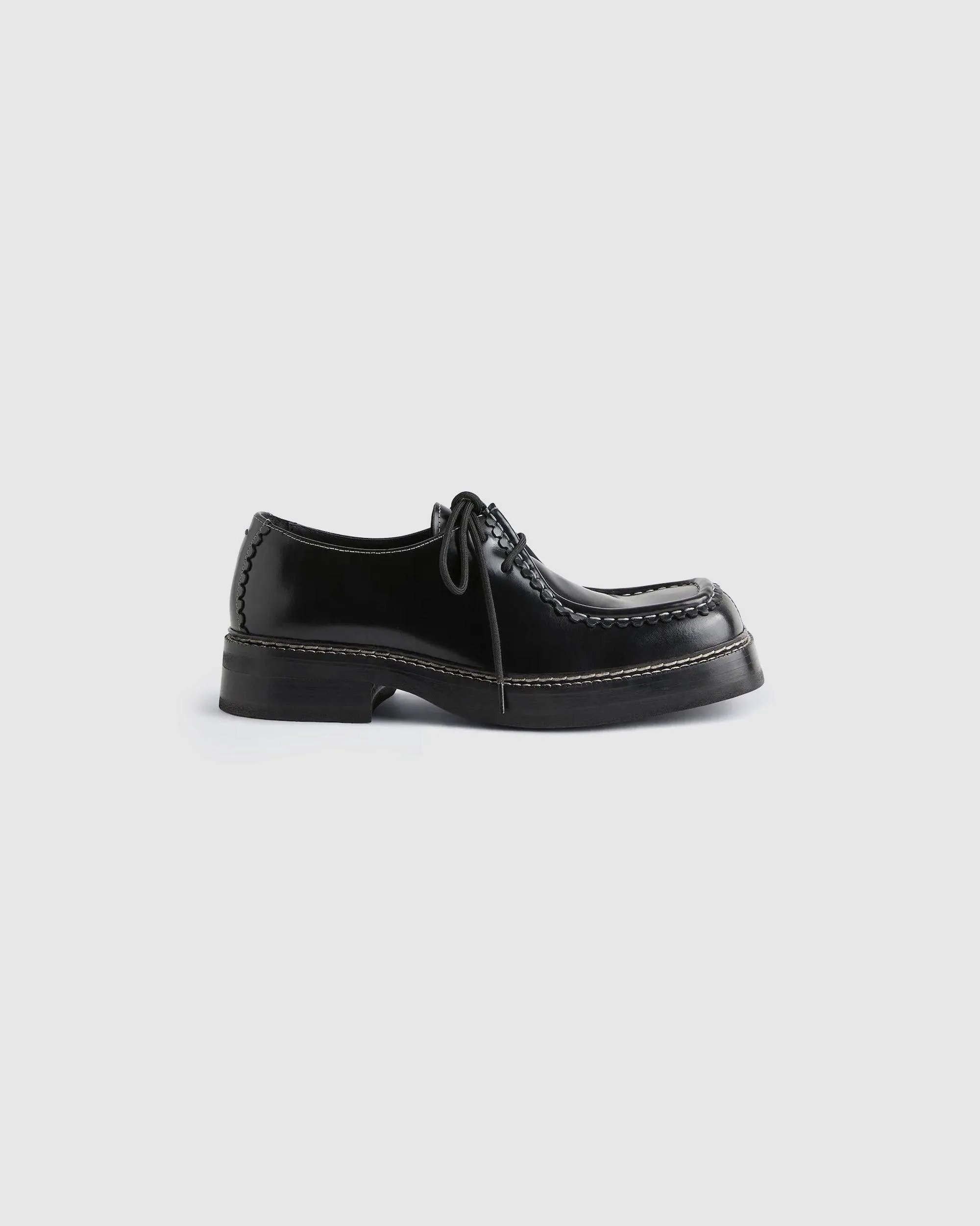 Akeem Leather Derby Black