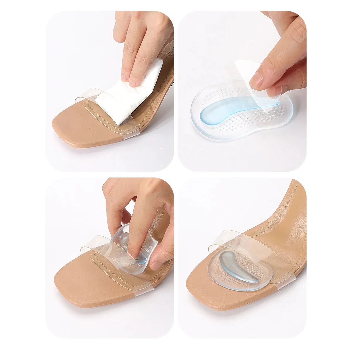 Anti-Slide Half Moon Foot Pads