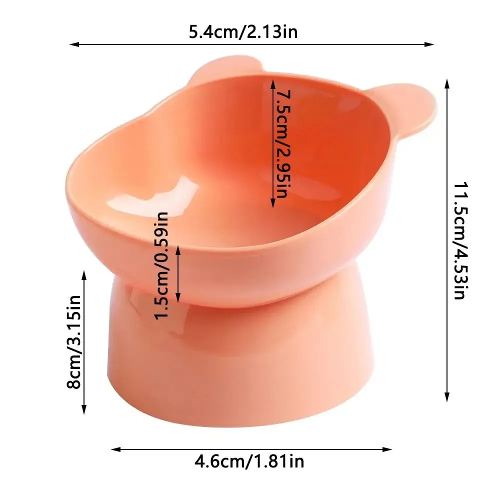 Anti-upset Home Dog Cat Feeder Protects Cervical Vertebravels Elevated Bowl High Feeding Bowl Pet Bowl