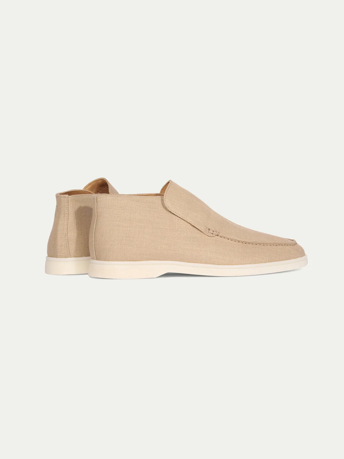 Beige Linen City Loafer