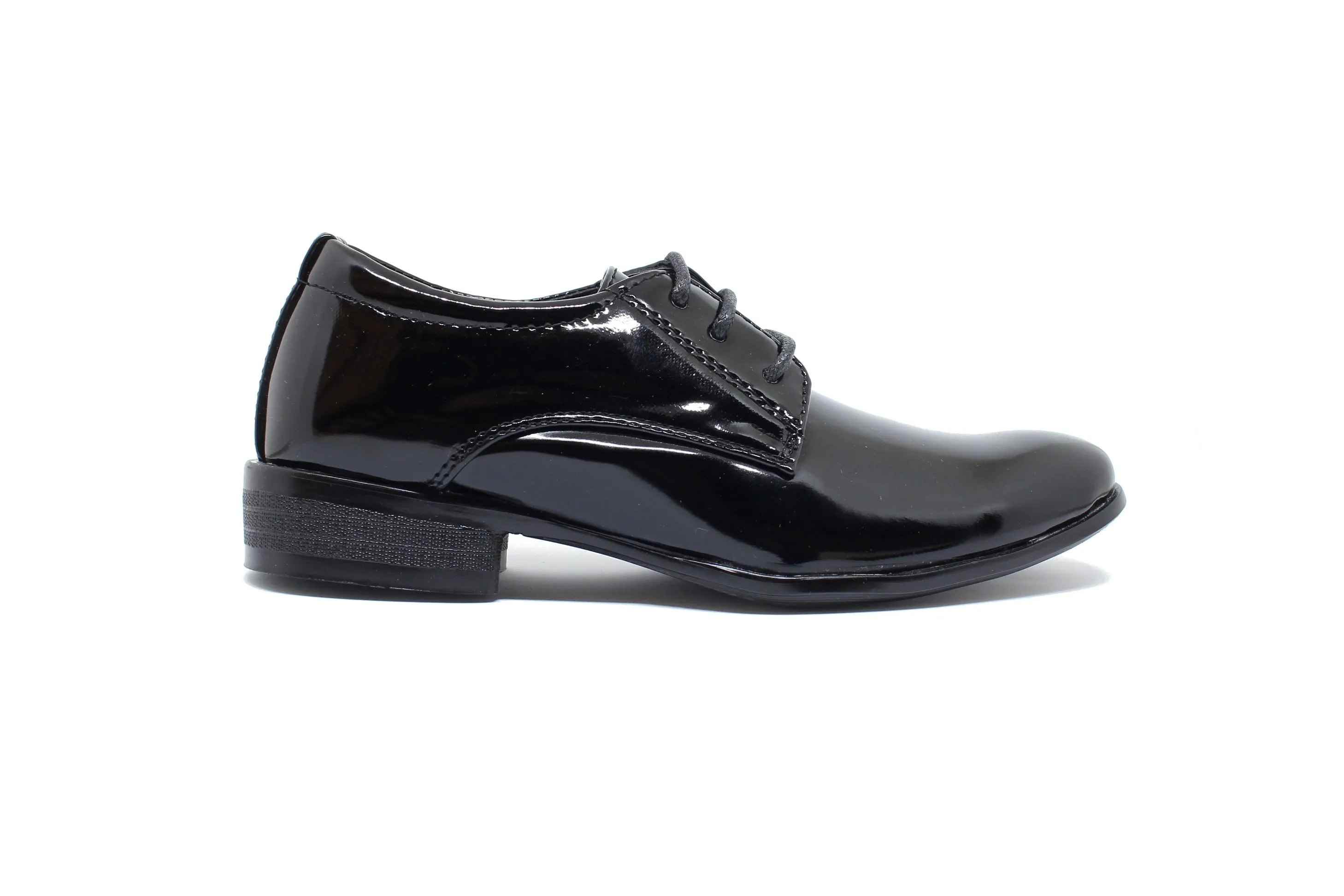 Berlin Derby Shoes - Patent Black