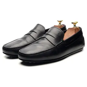 Black Leather Driving Loafers UK 7