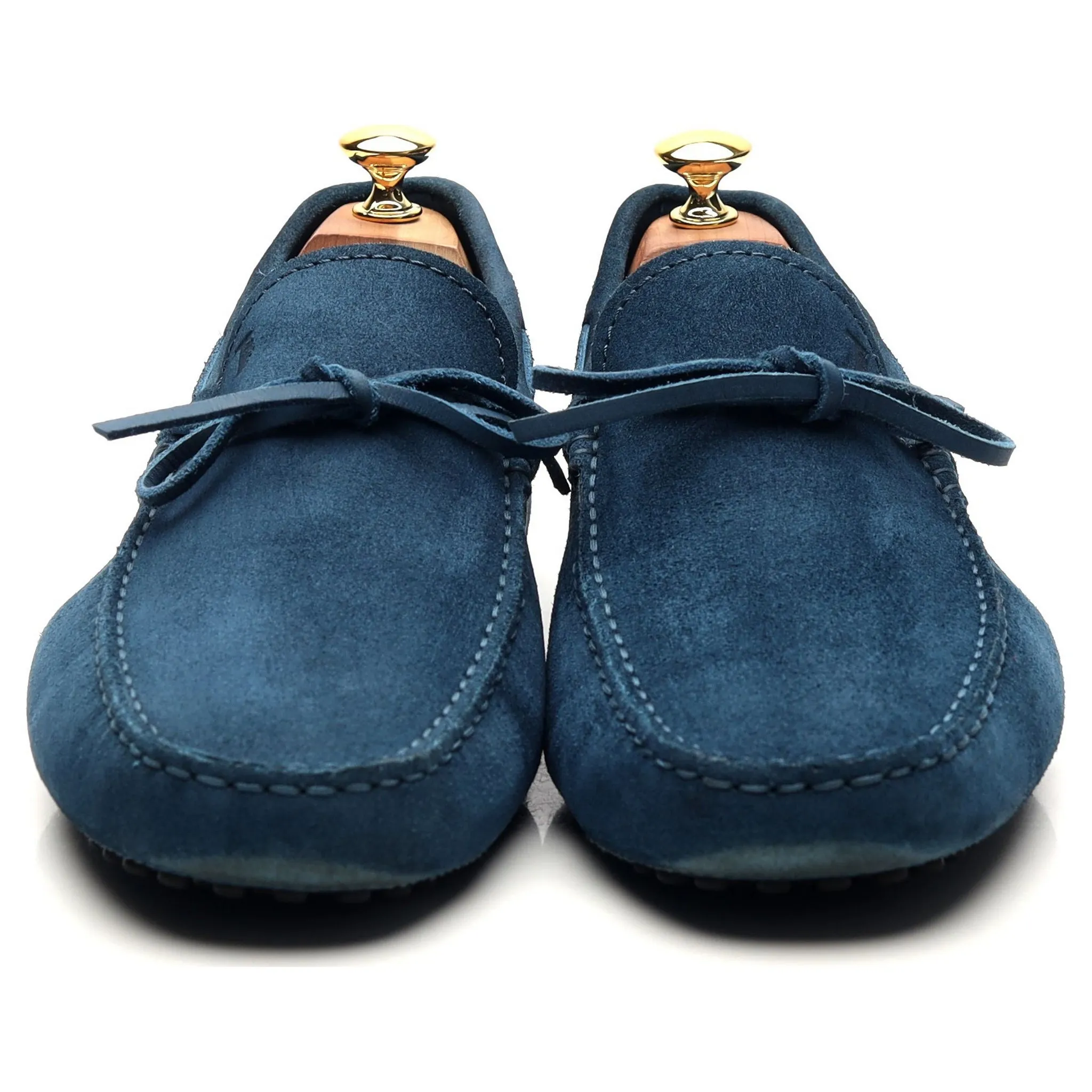 Blue Suede Driving Loafers UK 11