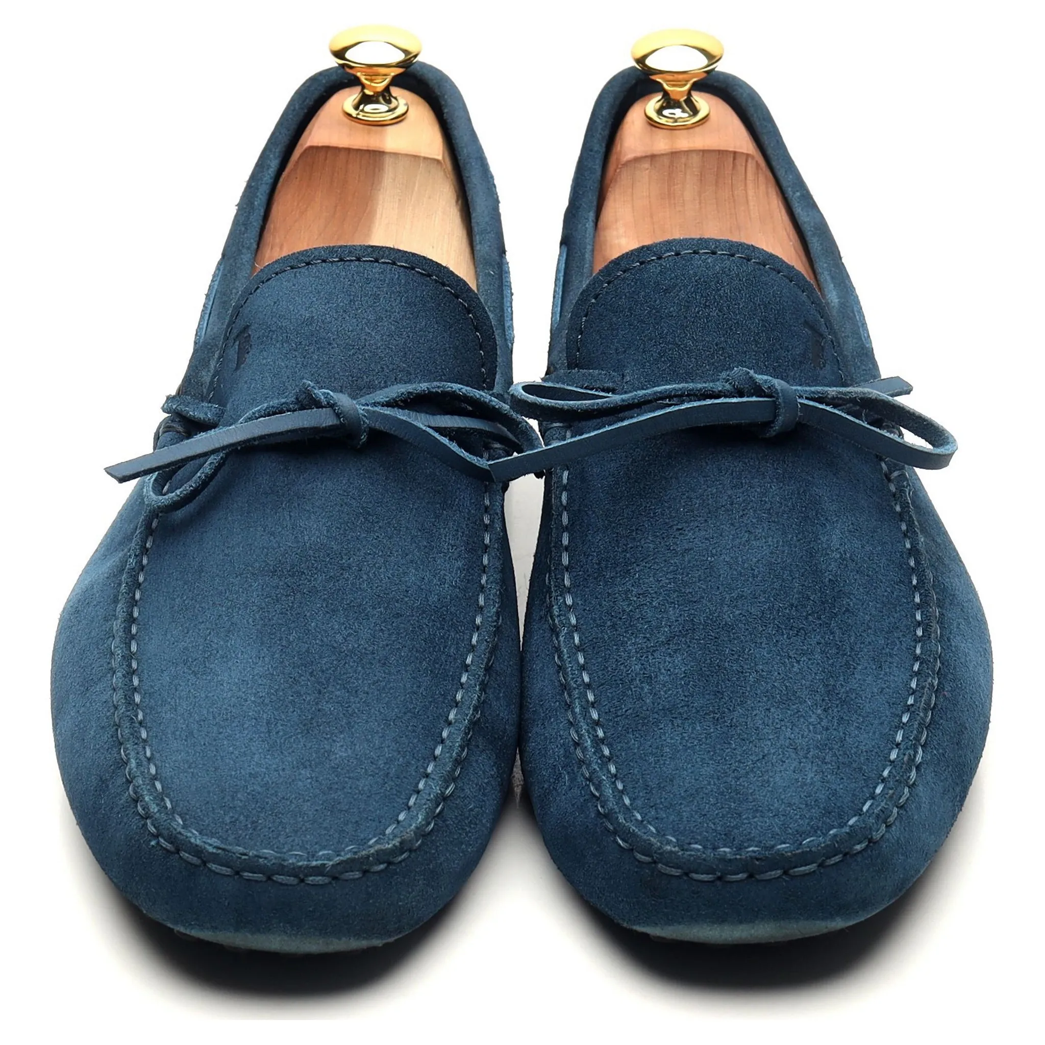 Blue Suede Driving Loafers UK 11