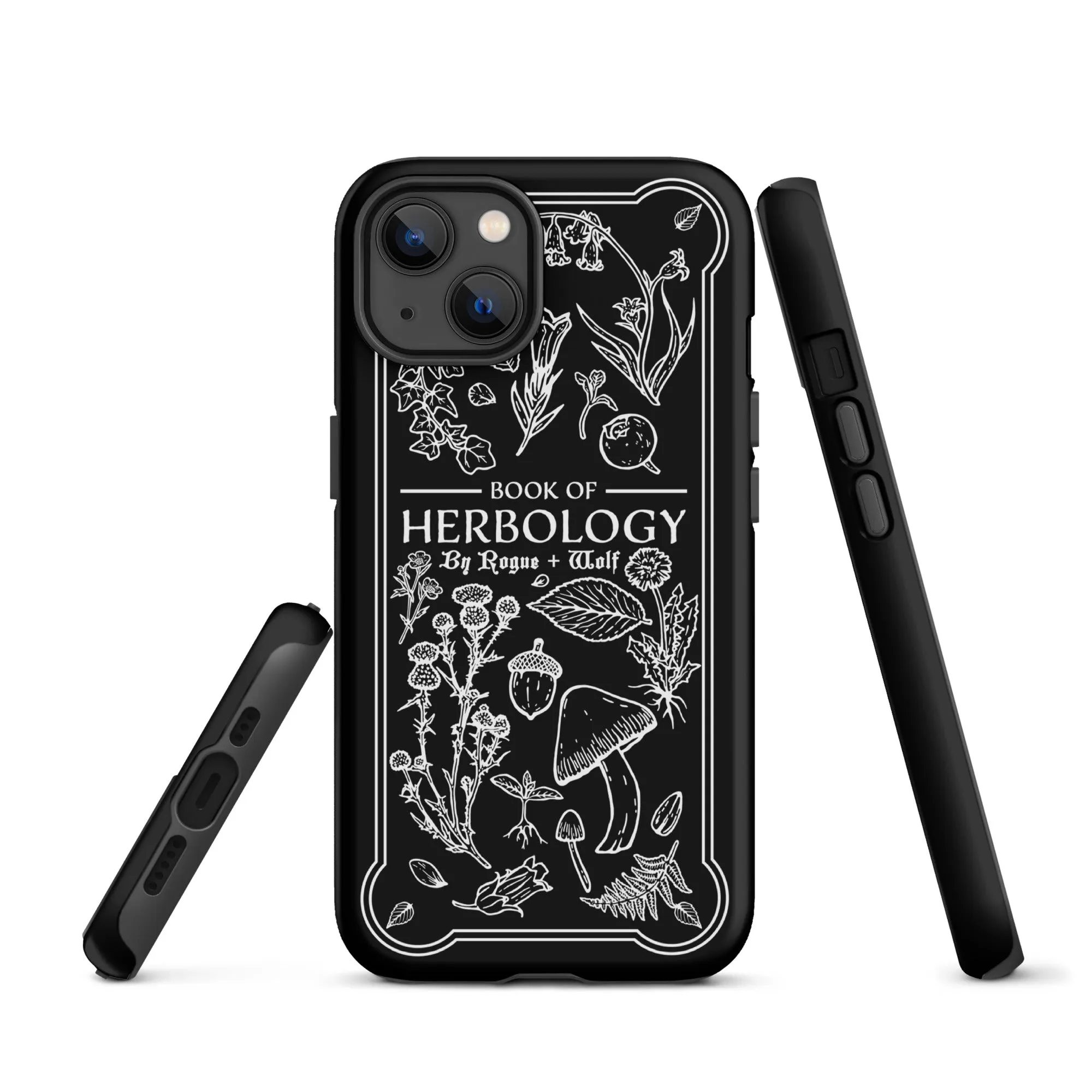 Book of Herbology Shockproof iPhone case - Witchy Goth Phone Accessories Anti-scratch cover