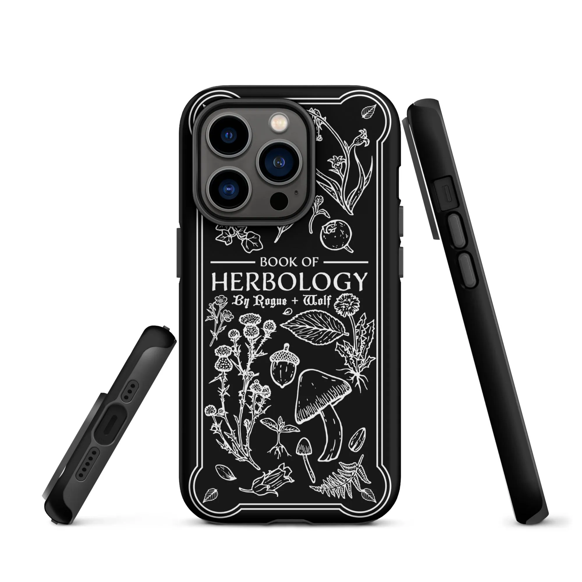 Book of Herbology Shockproof iPhone case - Witchy Goth Phone Accessories Anti-scratch cover