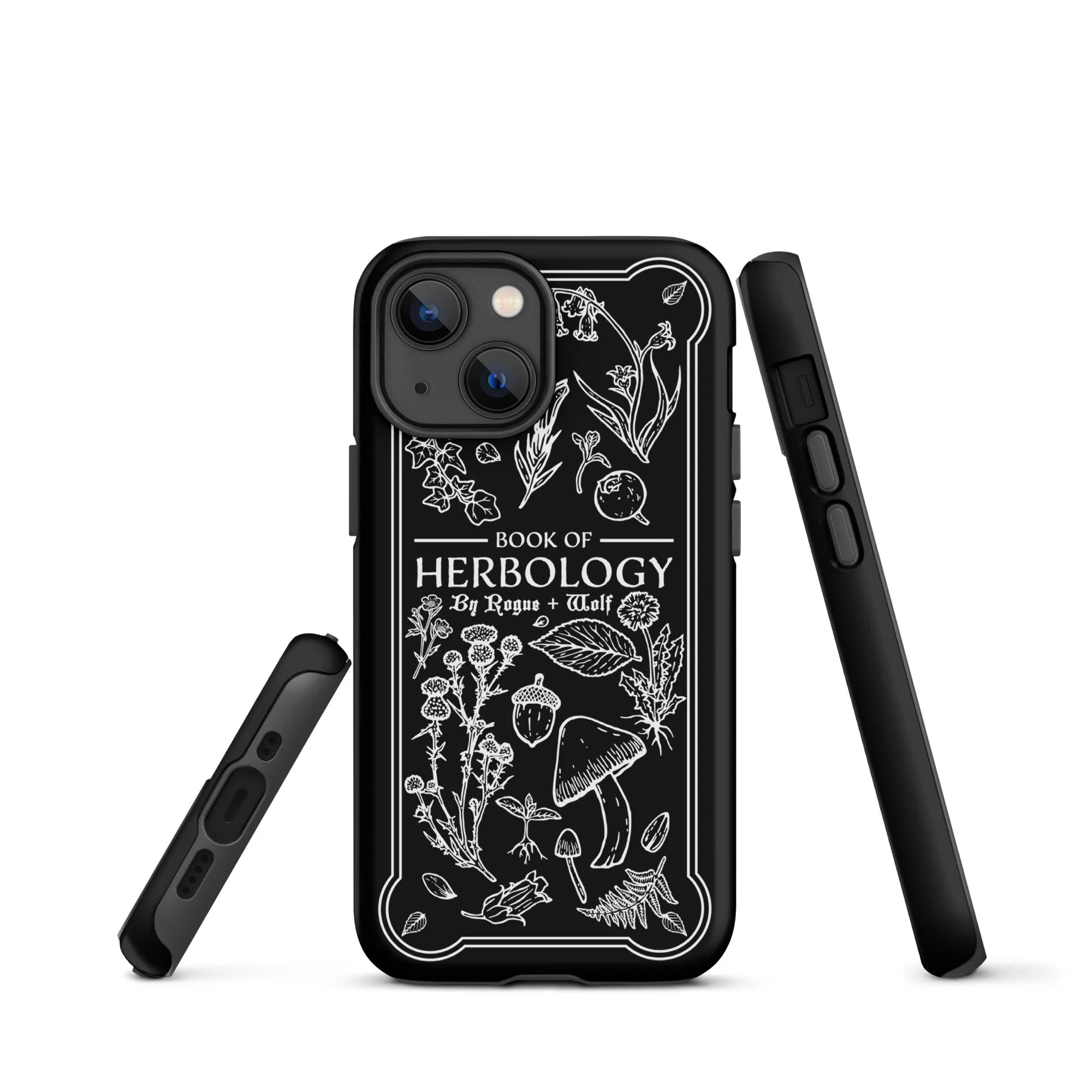 Book of Herbology Shockproof iPhone case - Witchy Goth Phone Accessories Anti-scratch cover