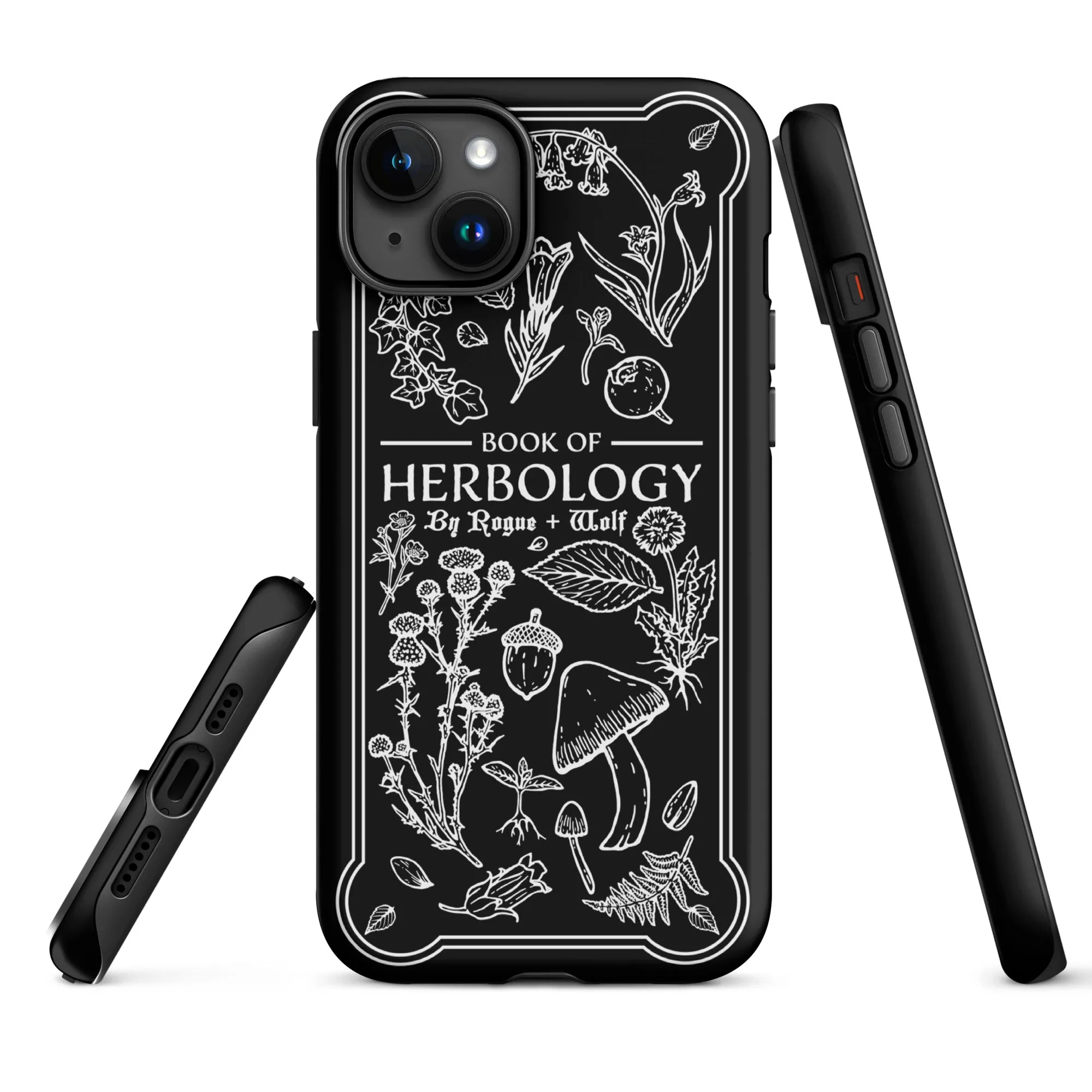 Book of Herbology Shockproof iPhone case - Witchy Goth Phone Accessories Anti-scratch cover