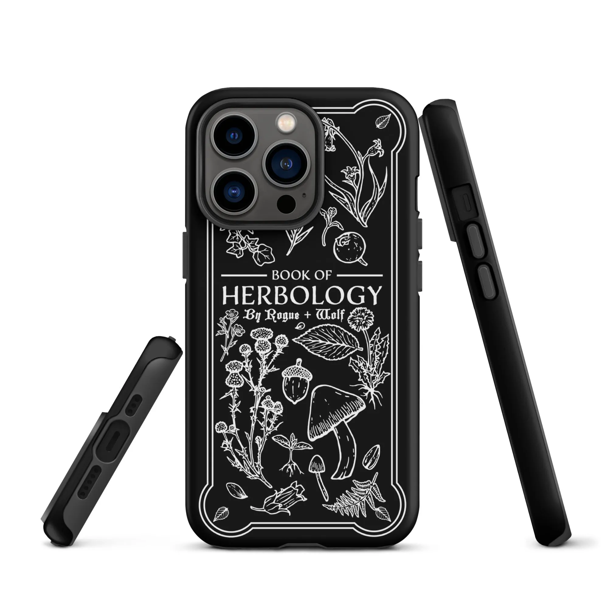 Book of Herbology Shockproof iPhone case - Witchy Goth Phone Accessories Anti-scratch cover