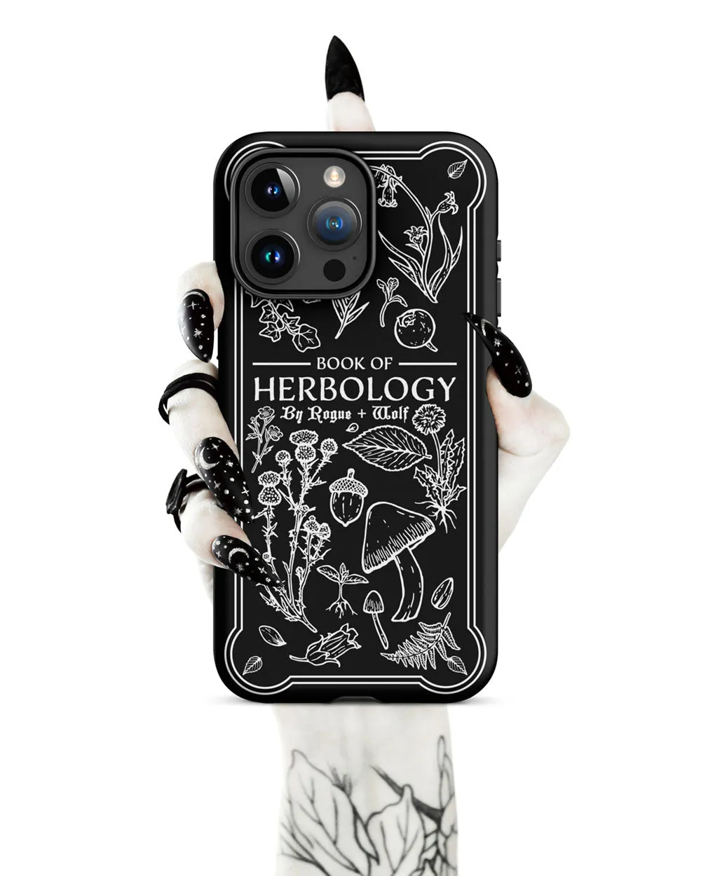 Book of Herbology Shockproof iPhone case - Witchy Goth Phone Accessories Anti-scratch cover