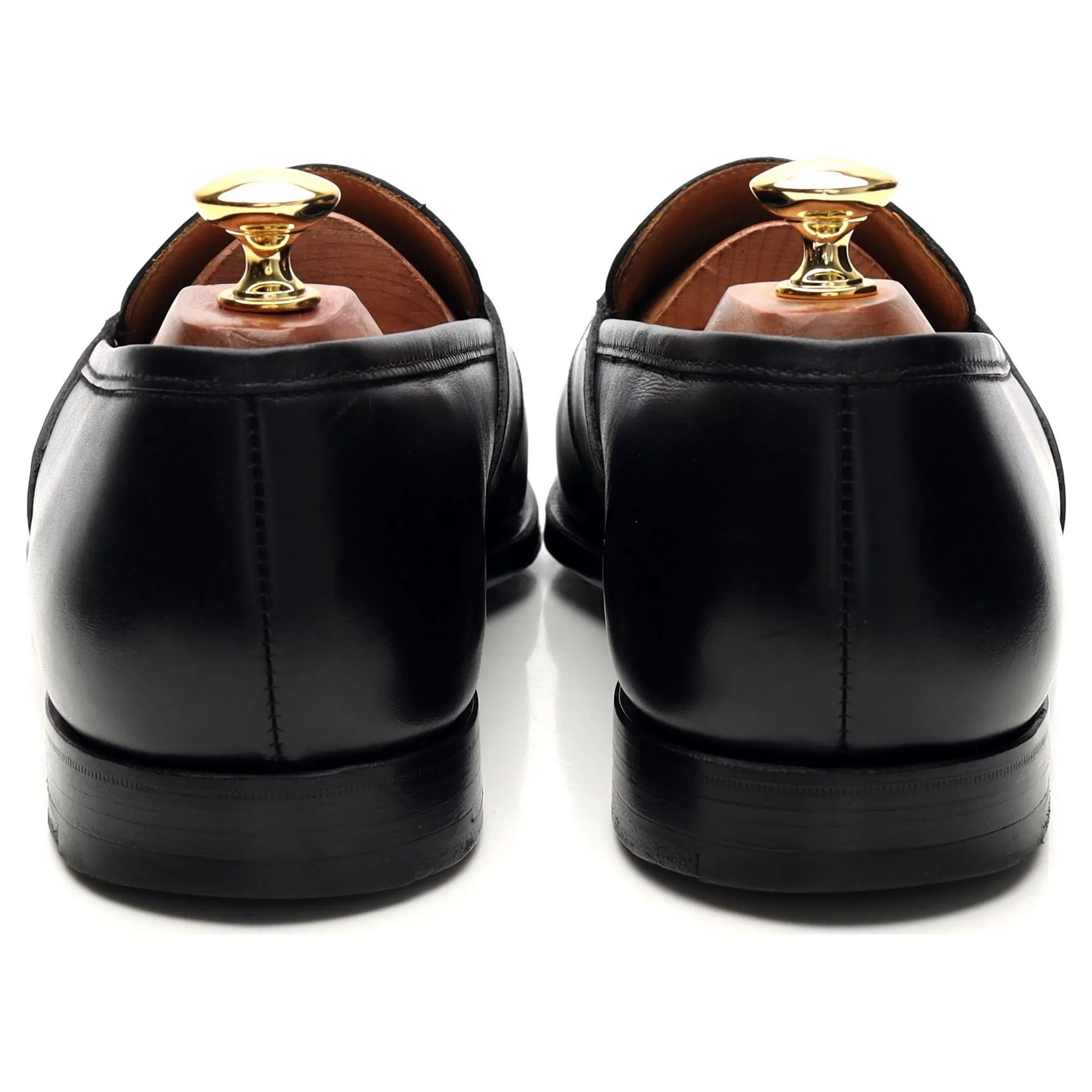 'Bradley' Black Leather Loafers UK 9 E