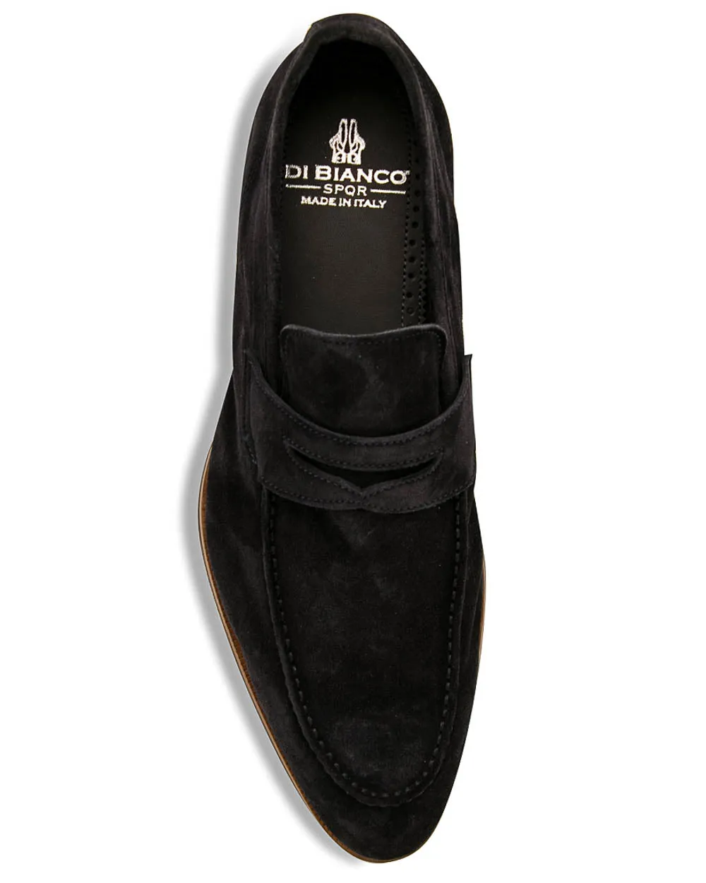 Brera Navy Suede Penny Loafer