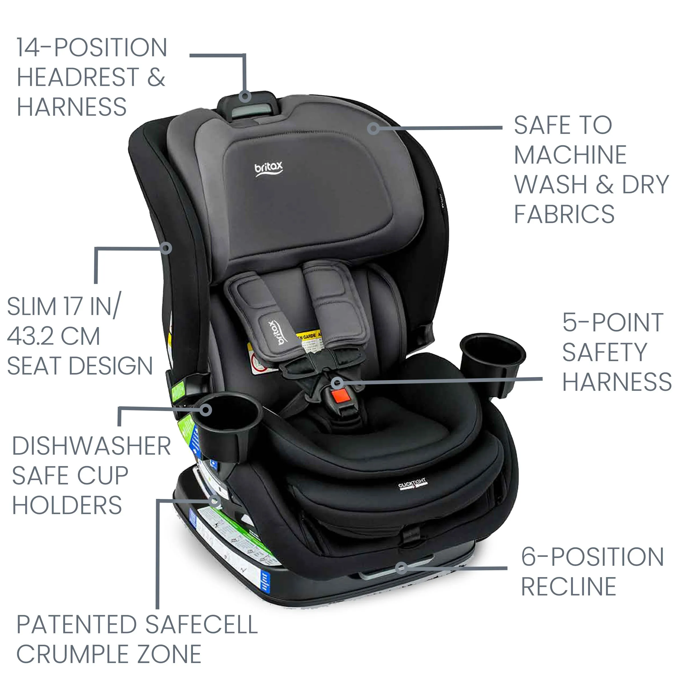 Britax - Poplar Convertible Car Seat