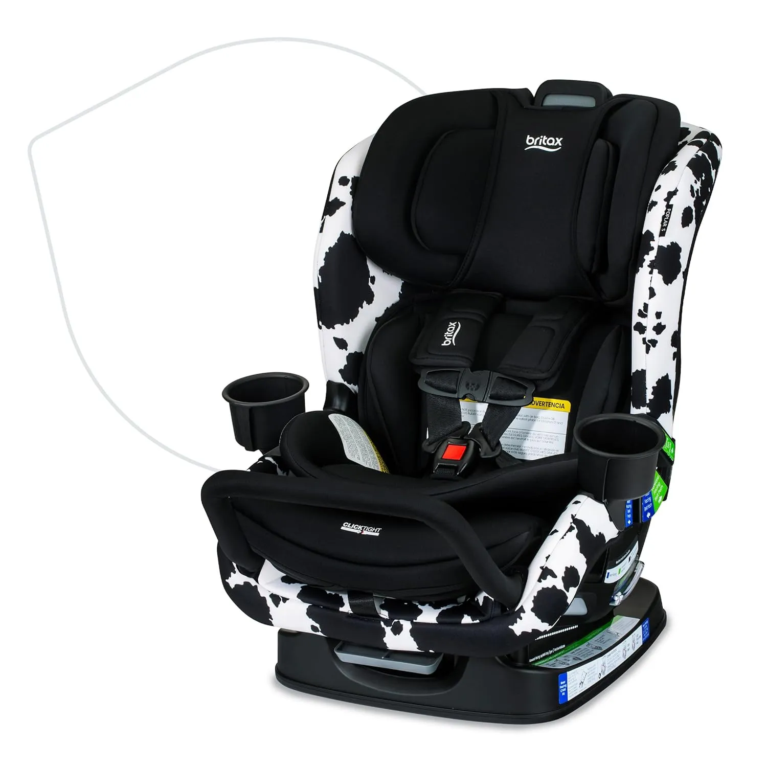 Britax Poplar S Narrow Convertible Car Seat - Cowmooflage