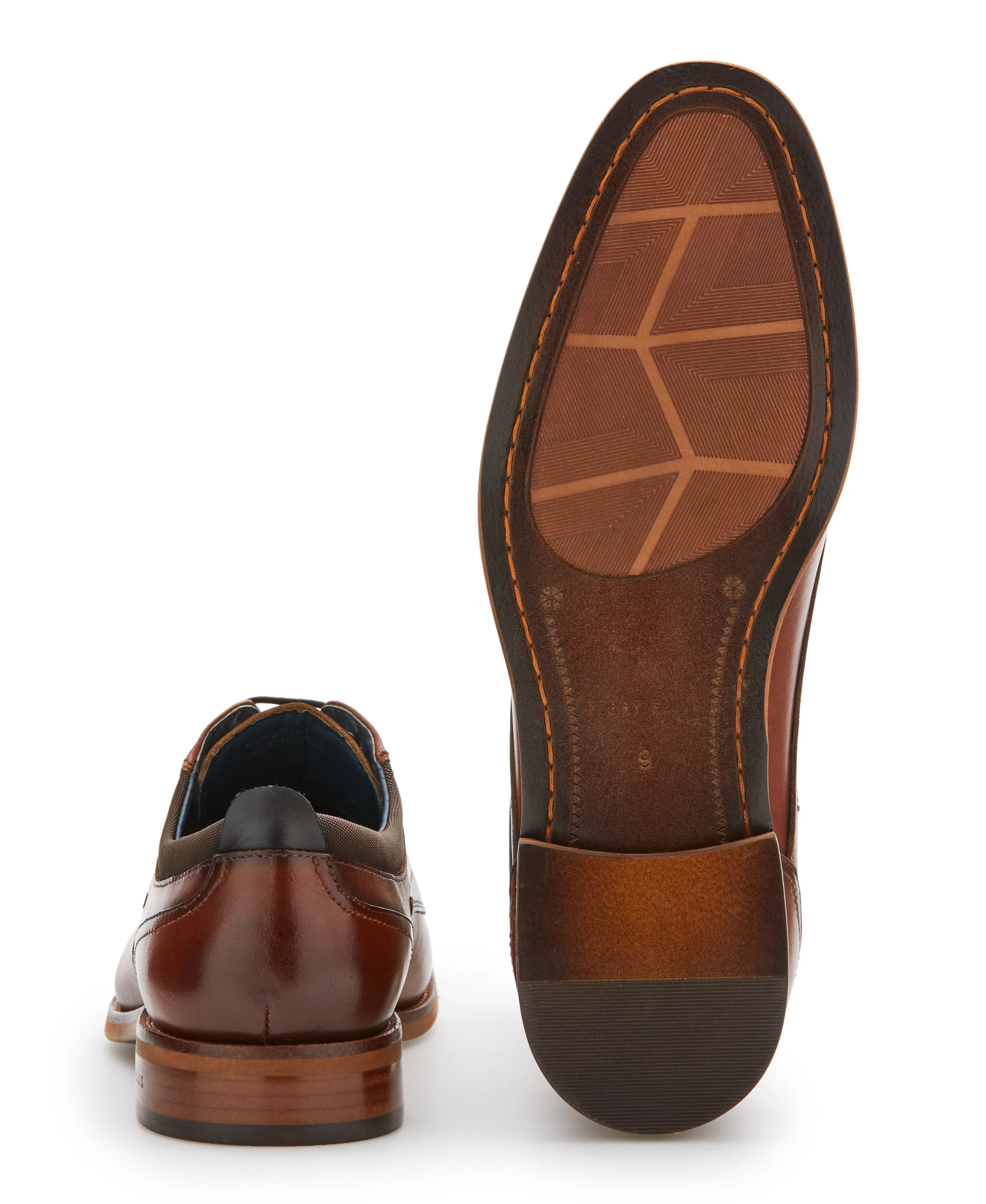 Burnished Leather Oxford Shoe