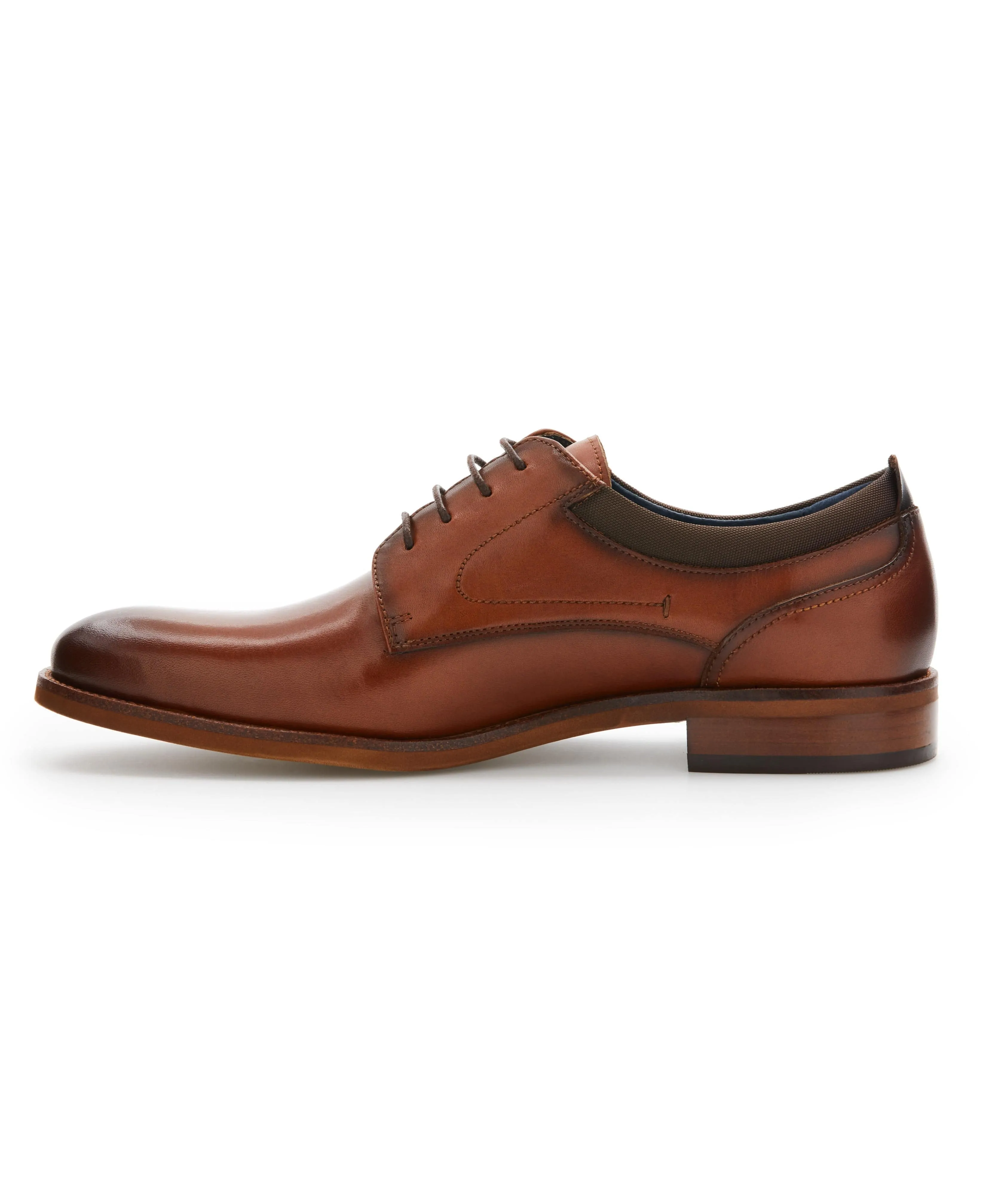 Burnished Leather Oxford Shoe