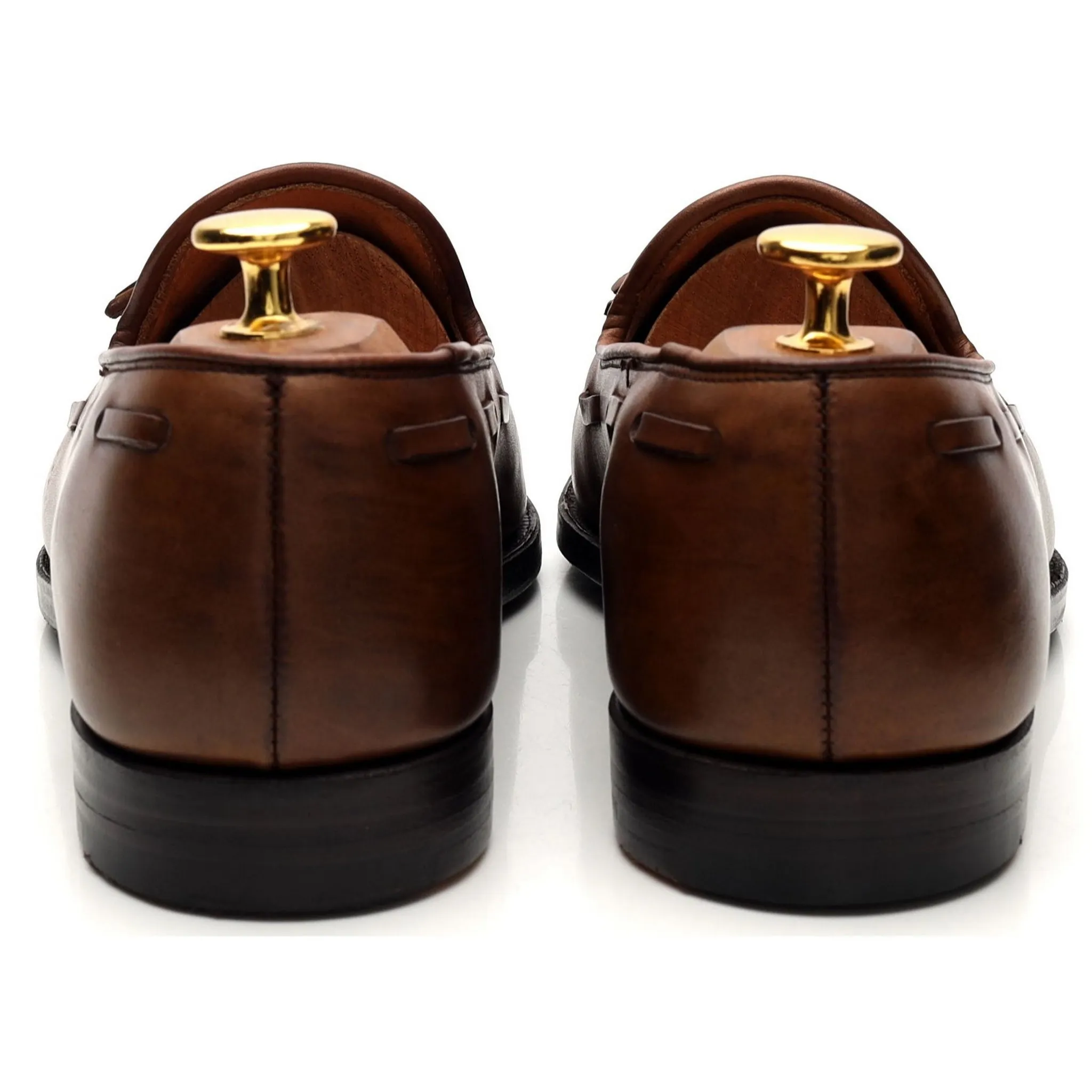 'Cavendish 2' Brown Tassel Loafers UK 5 E