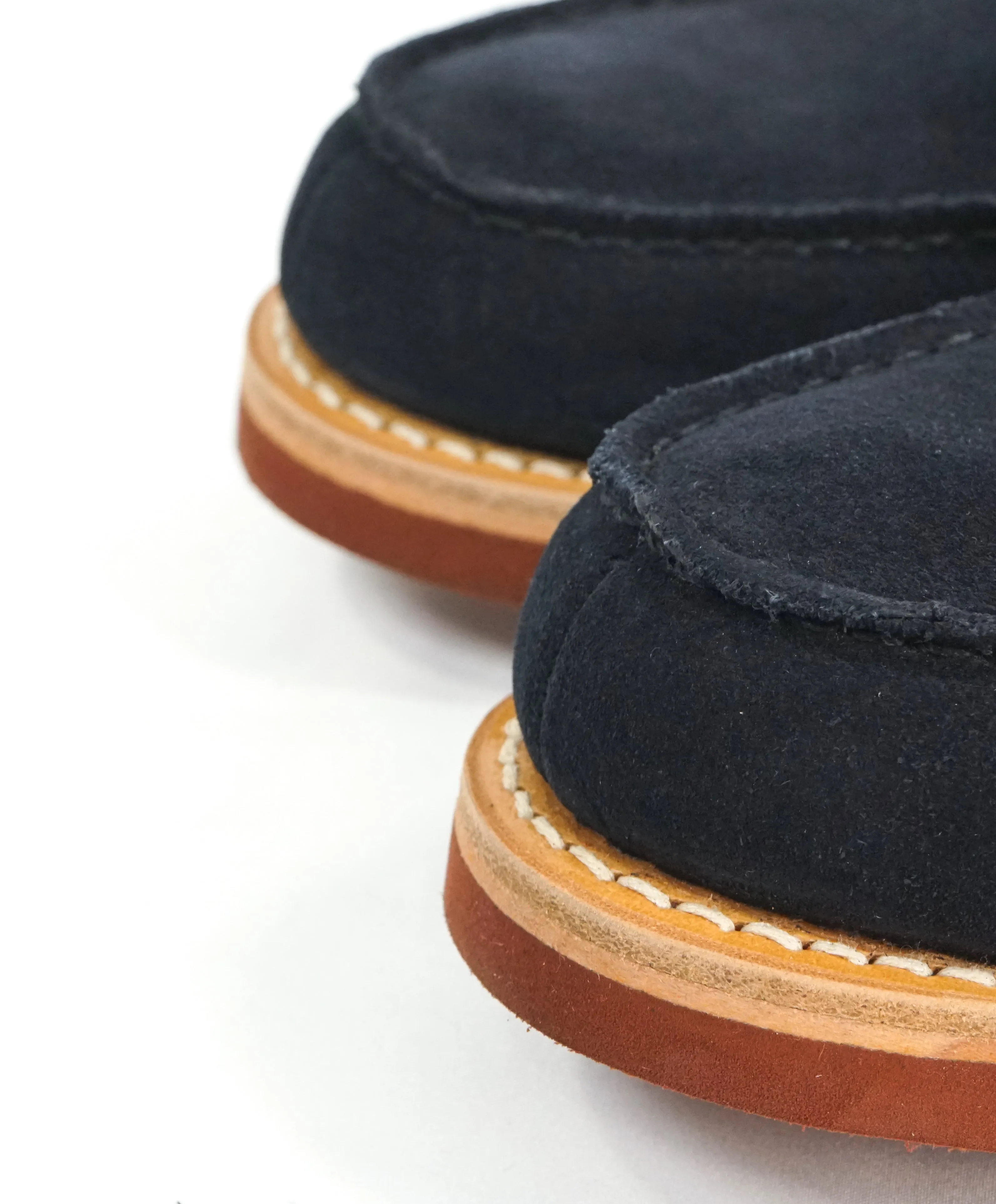 CHURCH'S - “Pembrey" Blue Suede W Contrast Sole Suede Penny Loafers - 13