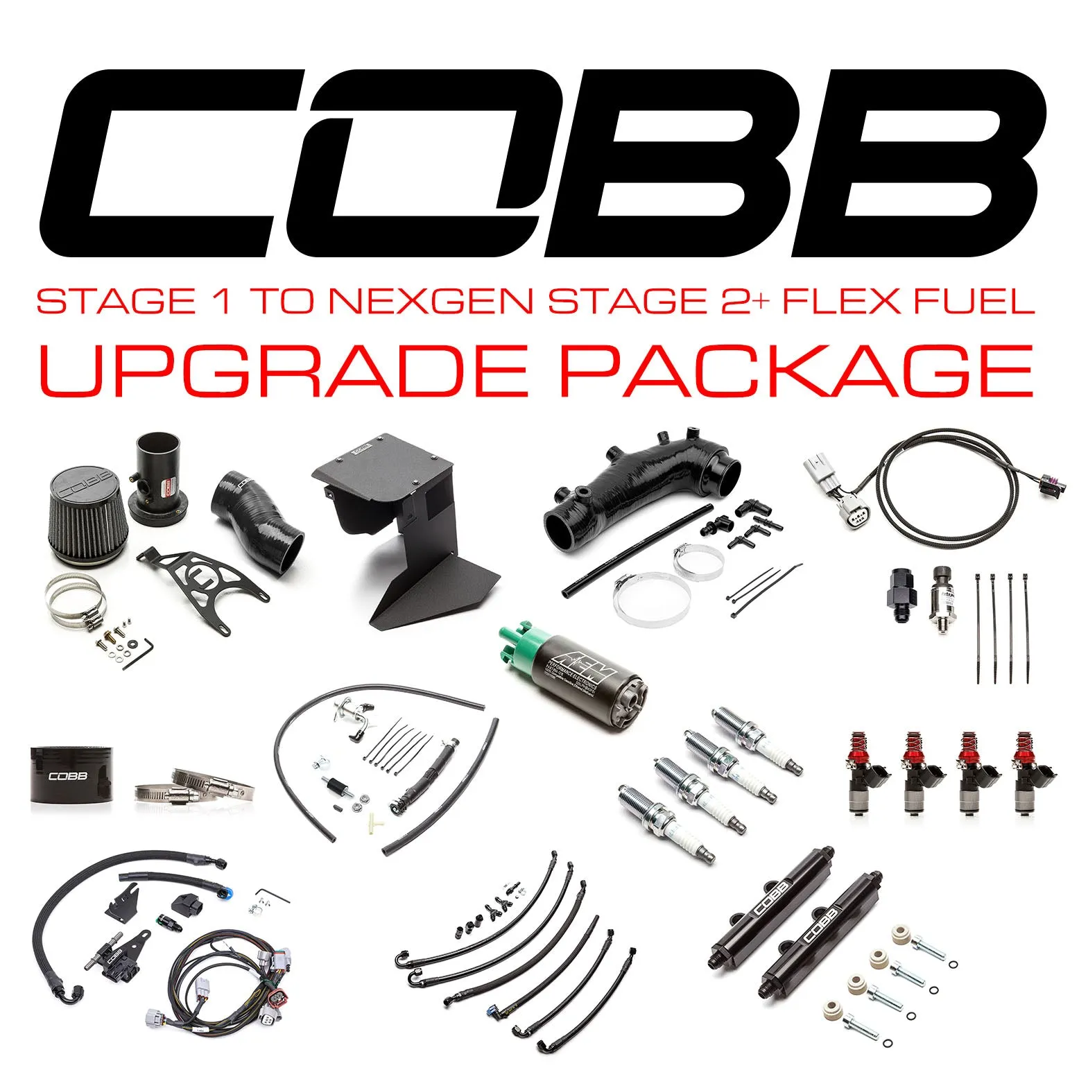 Cobb Stage 1 to NexGen Stage 2  Flex Fuel Power Package Upgrade 2015-2021 STI