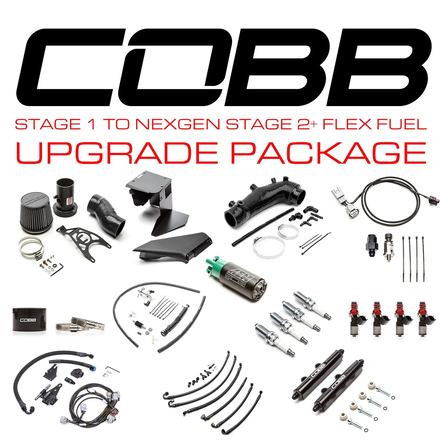 Cobb Stage 1 to NexGen Stage 2  Flex Fuel Power Package Upgrade 2015-2021 STI