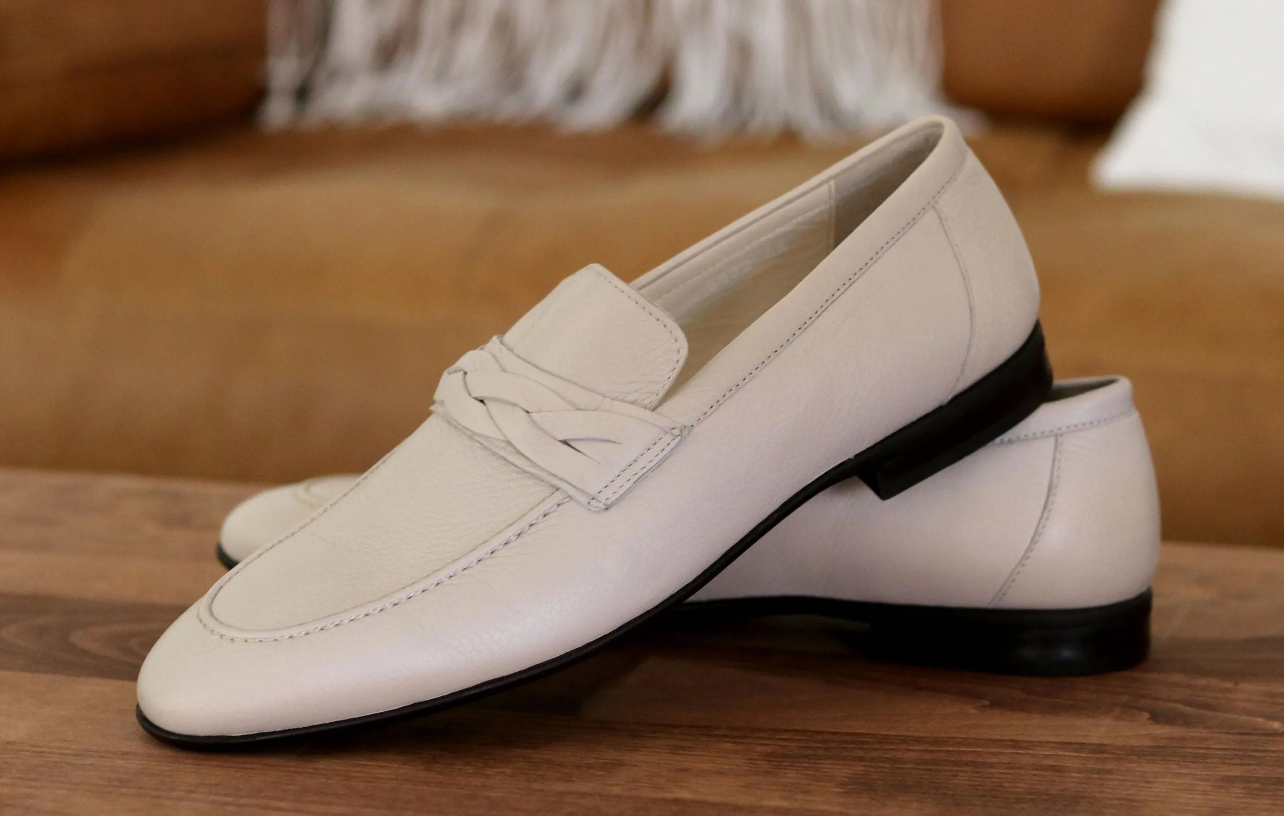 Corrente Deerskin Loafer Beige