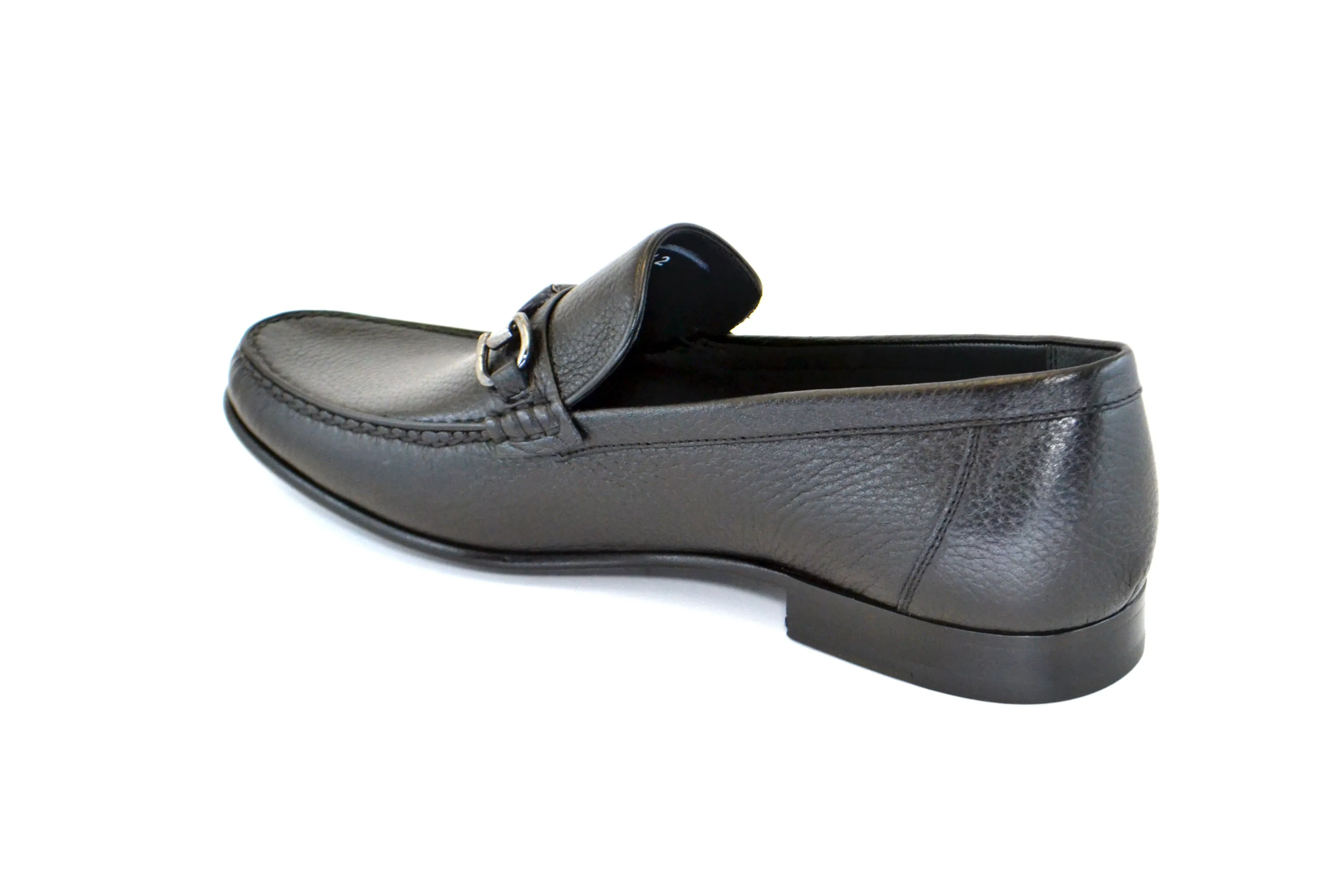 Corrente Deerskin Slip-On Loafer Black