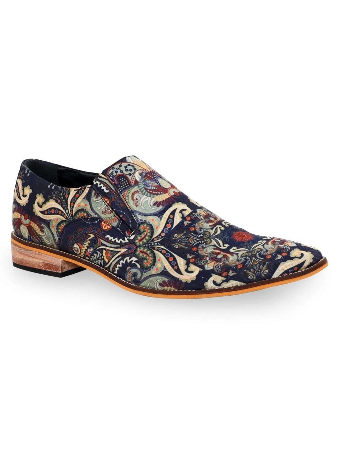 Deep Blue Art Print Loafers