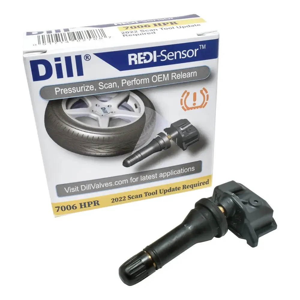 Dill 7006HPR Redi-Sensor 315 Mhz TPMS Sensor, Rubber/Snap-in