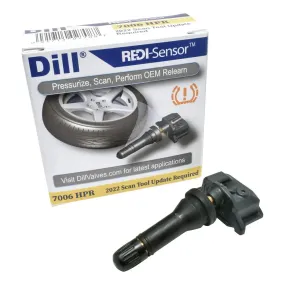 Dill 7006HPR Redi-Sensor 315 Mhz TPMS Sensor, Rubber/Snap-in