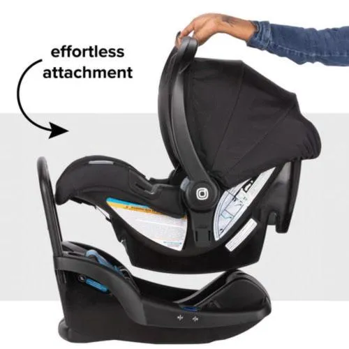 Diono - Quantum® 4 3-in-1 Travel System with LiteClik®30 R SafePlus™ Infant Car Seat and Base - Black