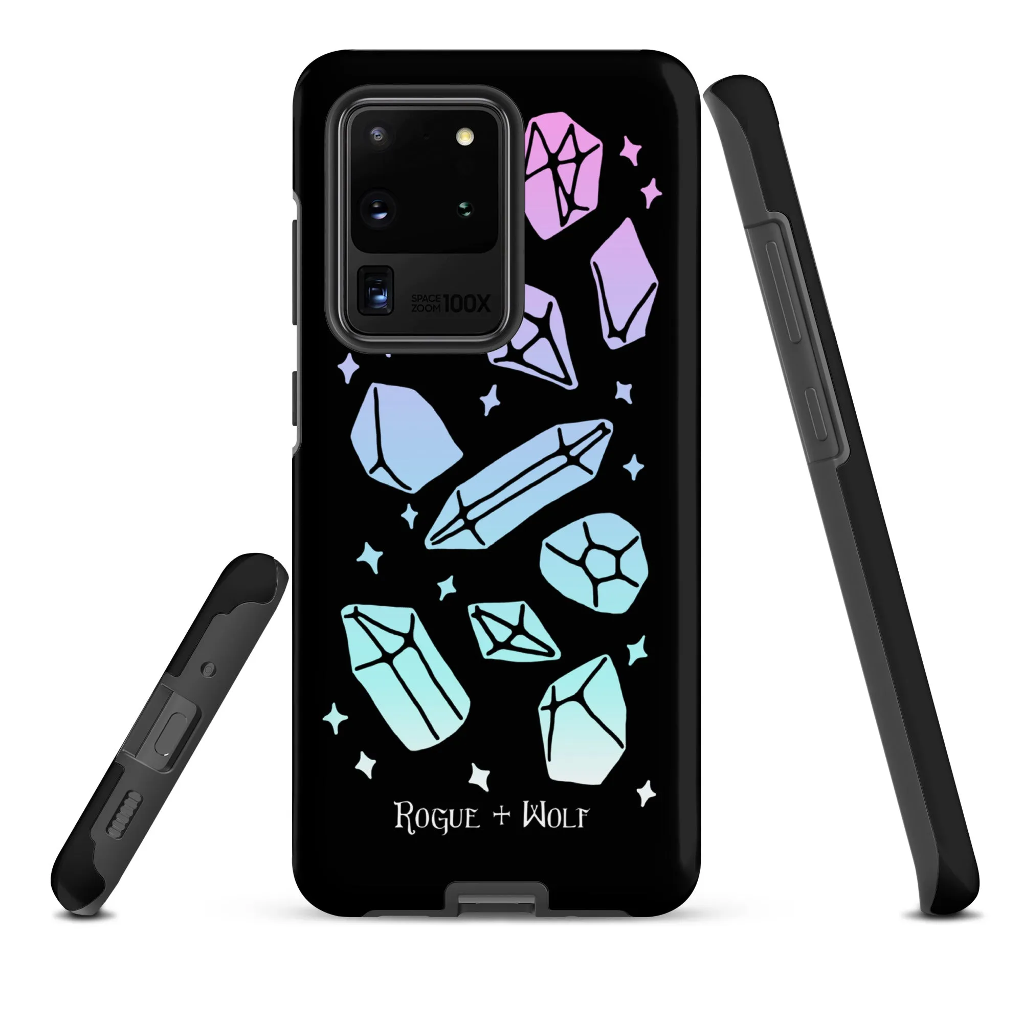 Divination Crystals Tough Phone Case for Samsung - Shockproof Anti-Scratch Goth Witchy Phone Accessories Cover