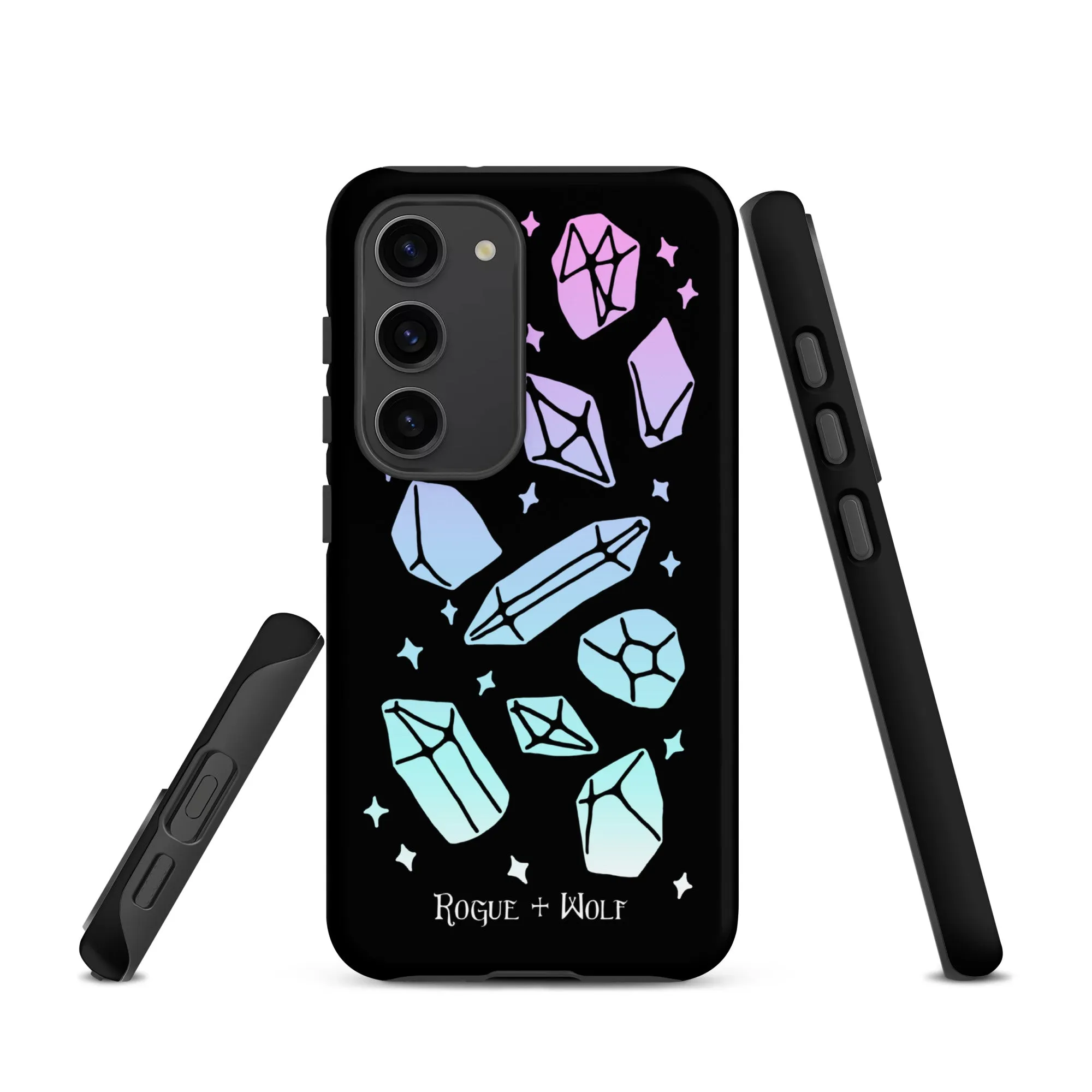 Divination Crystals Tough Phone Case for Samsung - Shockproof Anti-Scratch Goth Witchy Phone Accessories Cover