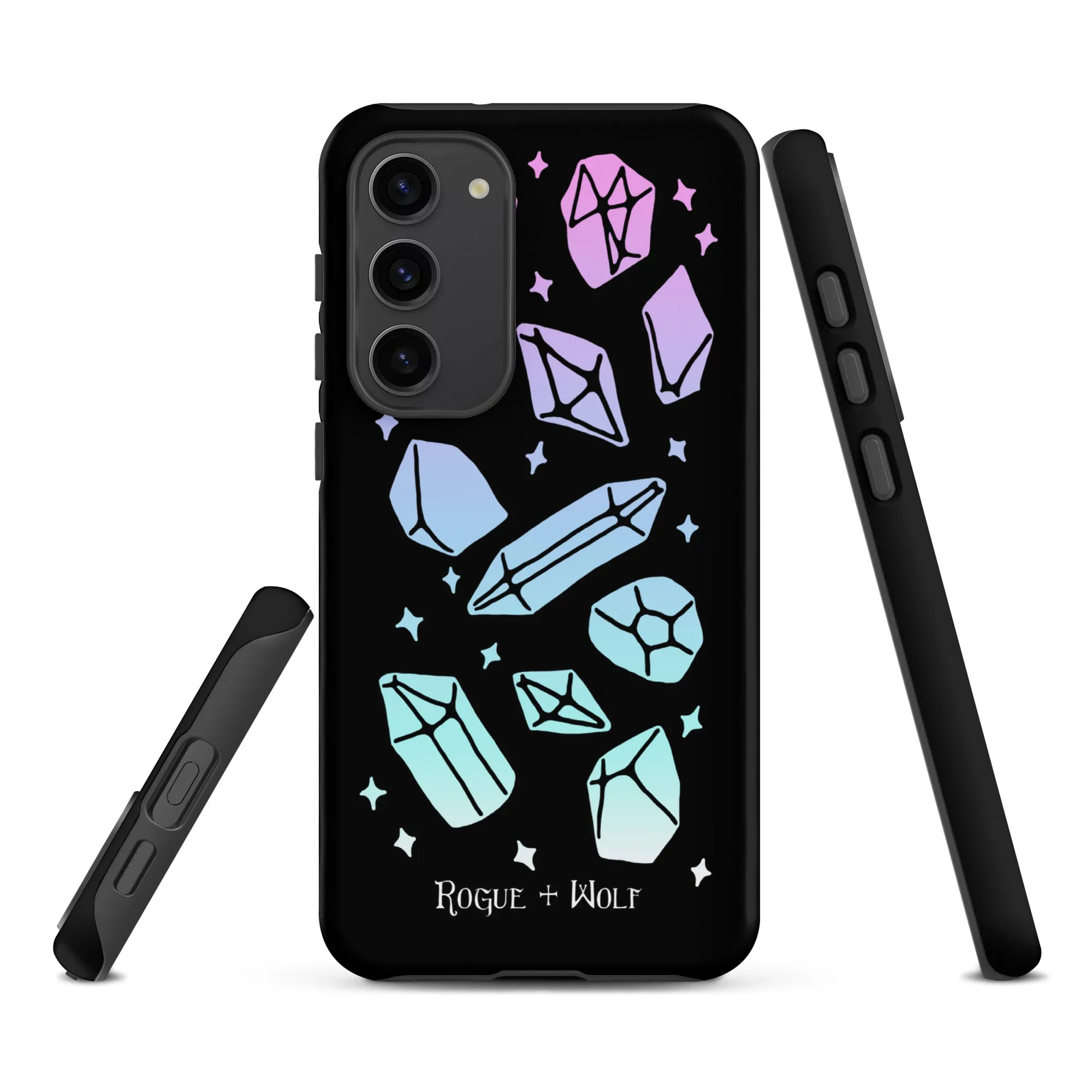 Divination Crystals Tough Phone Case for Samsung - Shockproof Anti-Scratch Goth Witchy Phone Accessories Cover