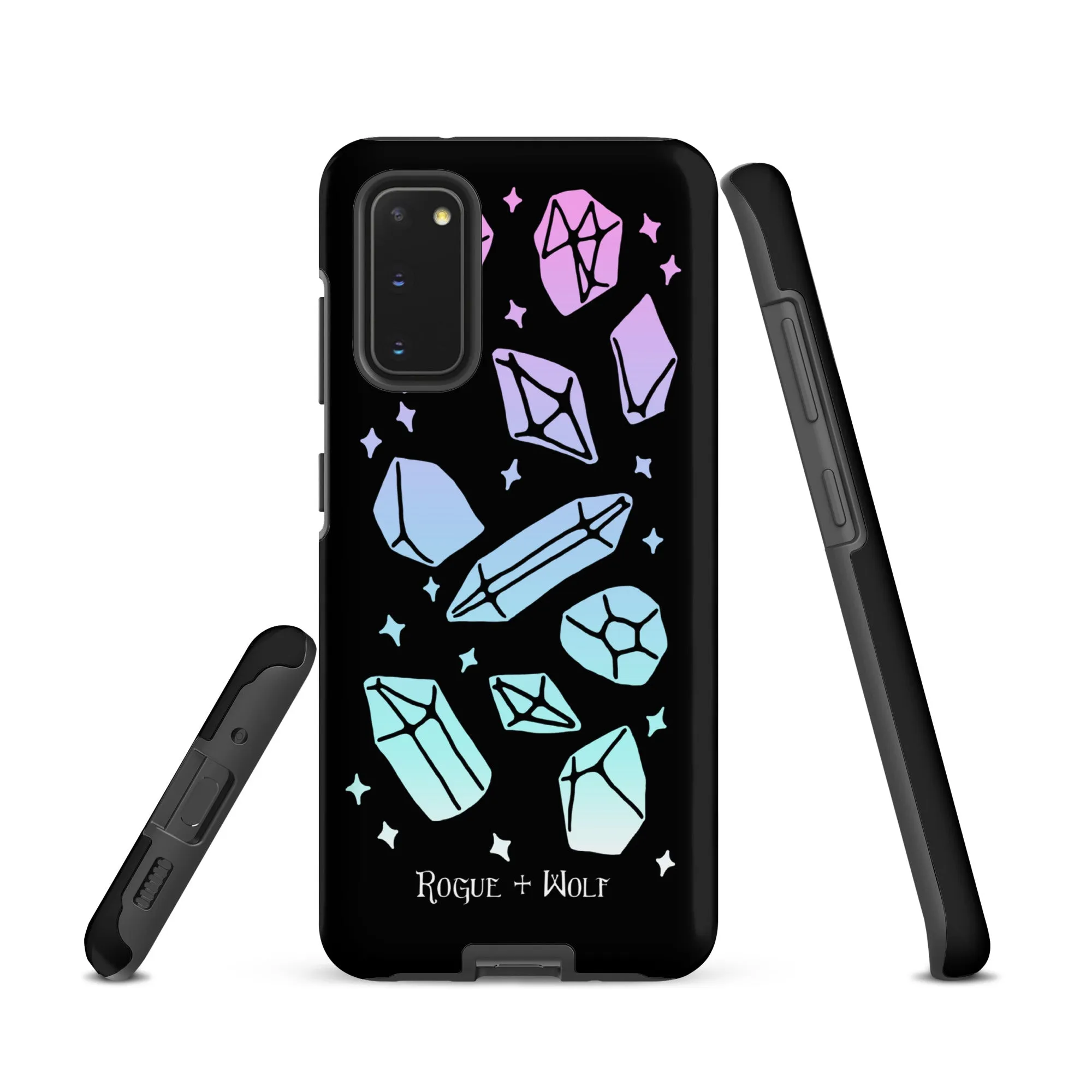 Divination Crystals Tough Phone Case for Samsung - Shockproof Anti-Scratch Goth Witchy Phone Accessories Cover