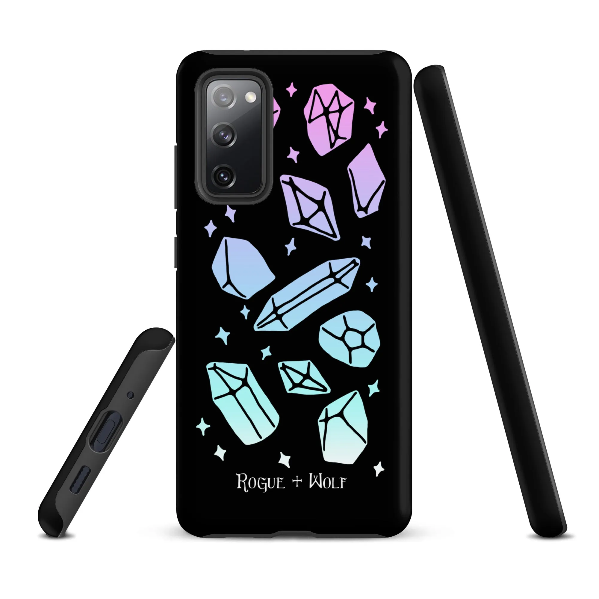 Divination Crystals Tough Phone Case for Samsung - Shockproof Anti-Scratch Goth Witchy Phone Accessories Cover