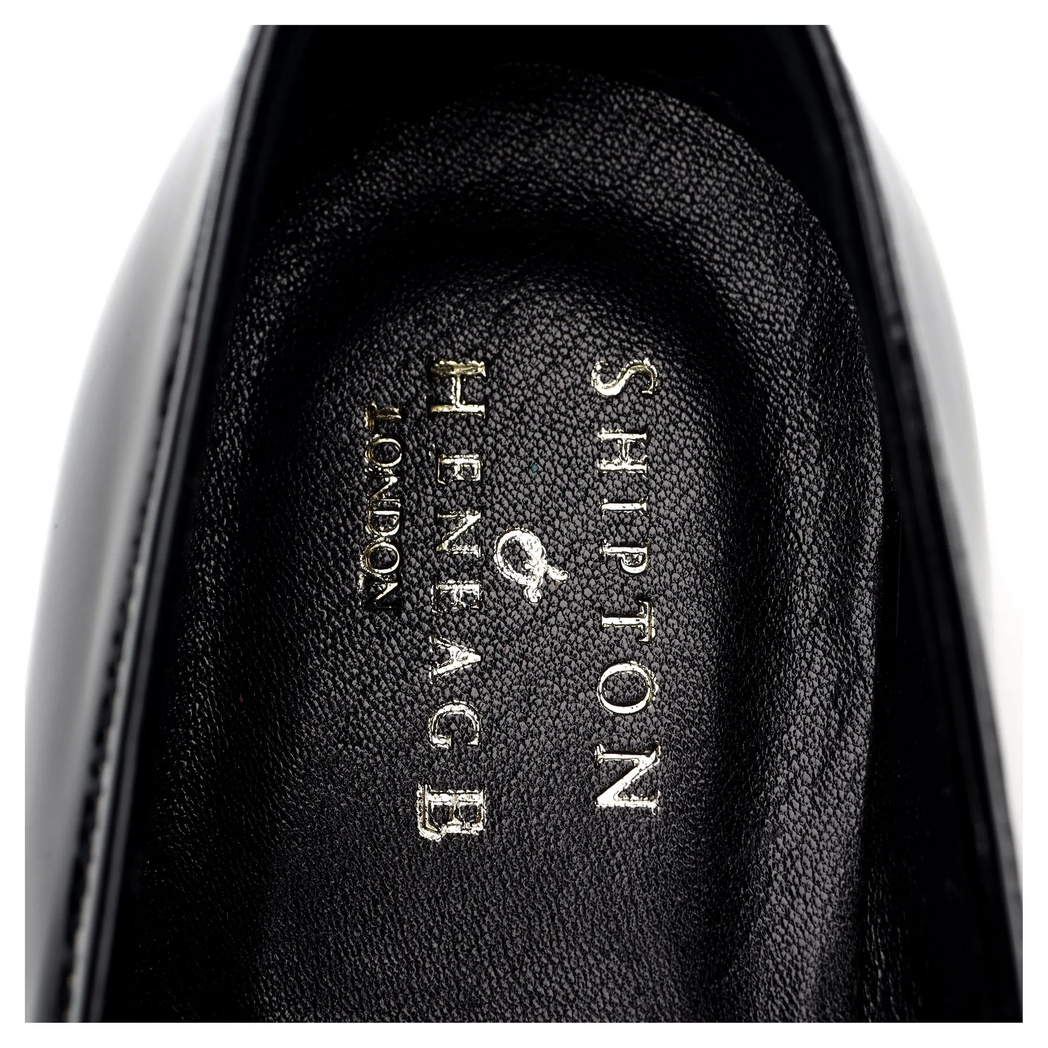 'Ettrick' Black Patent Leather Loafers UK 6.5