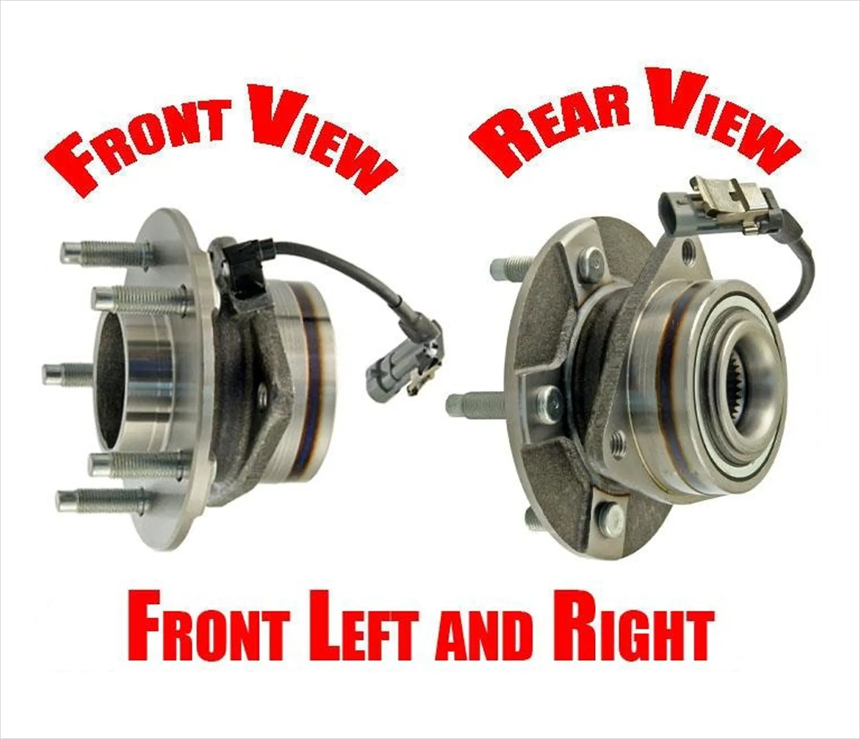 For GMC Equinox 05-06 (2) Front Wheel Hub Bearing Assembly With Anti Lock Brakes