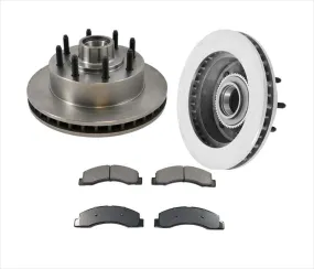 Front Brake Rotors & Ceramic Pads for 00-02 Ford Excursion & F250 RWD