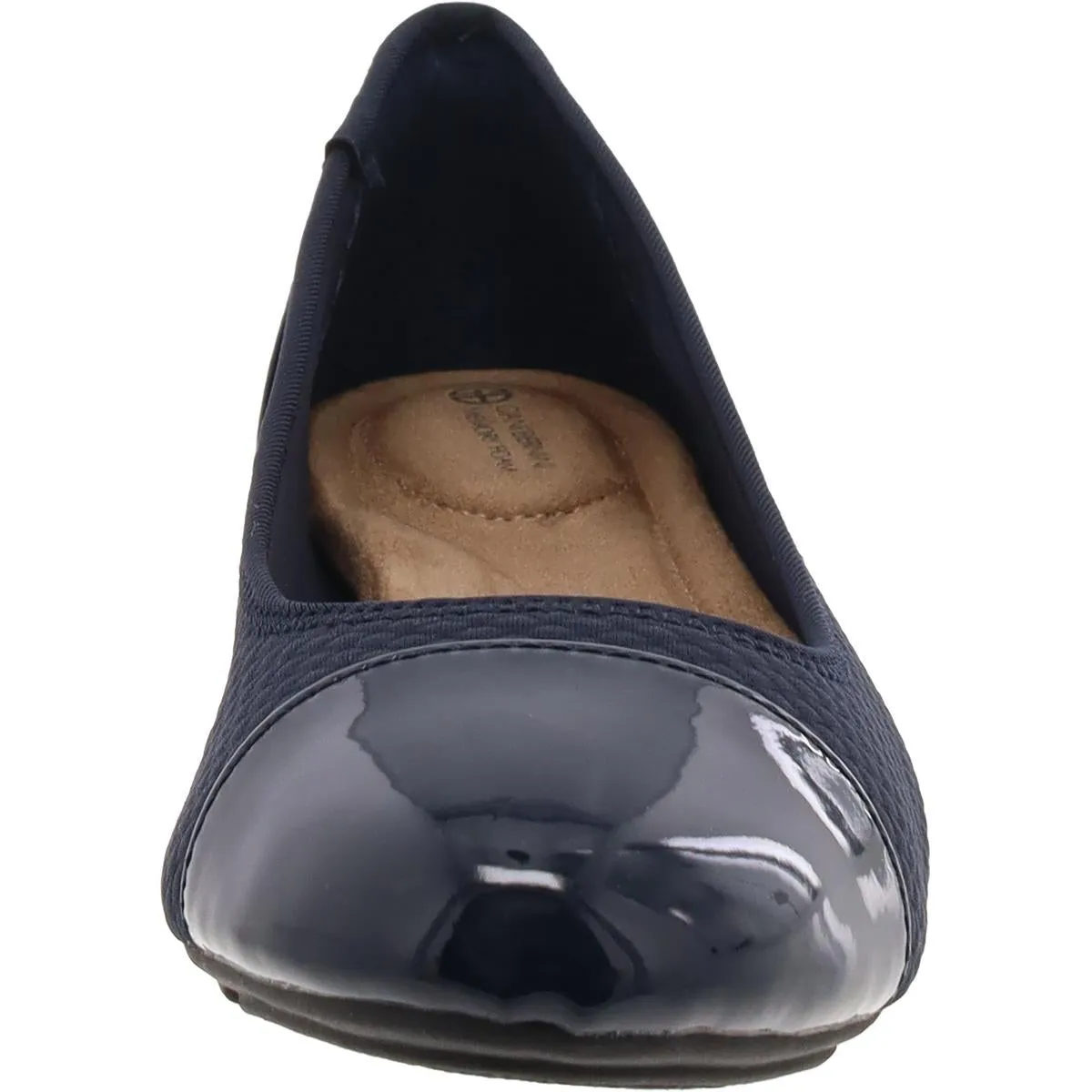 Giani Bernini Womens Taylee Patent Trim Loafer Ballet Flats