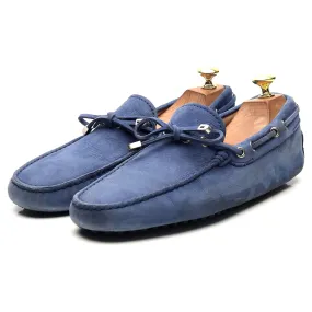 Gommino Blue Nubuck Driving Loafers UK 7