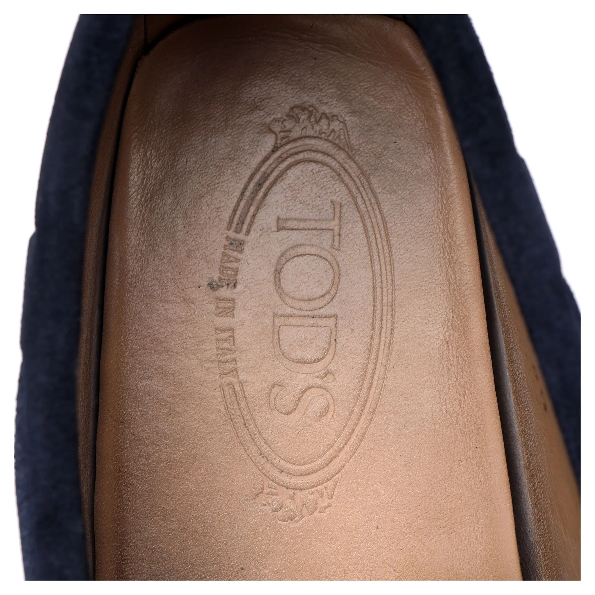 Gommino Navy Blue Suede Driving Loafers UK 6.5