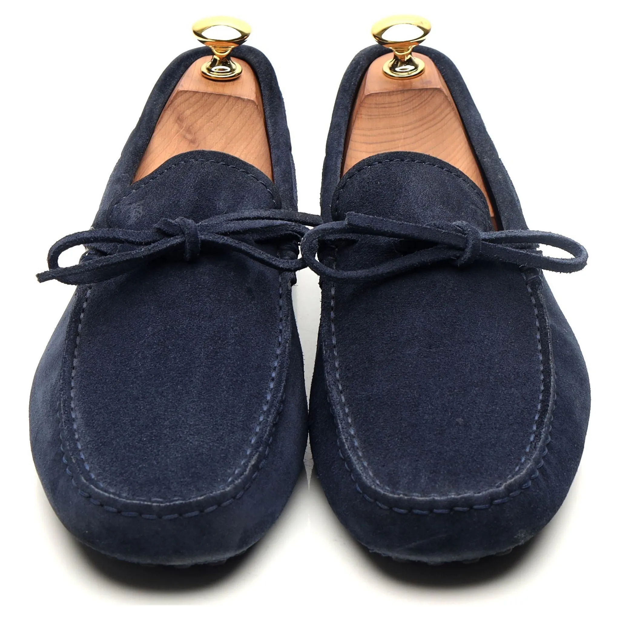 Gommino Navy Blue Suede Driving Loafers UK 6.5