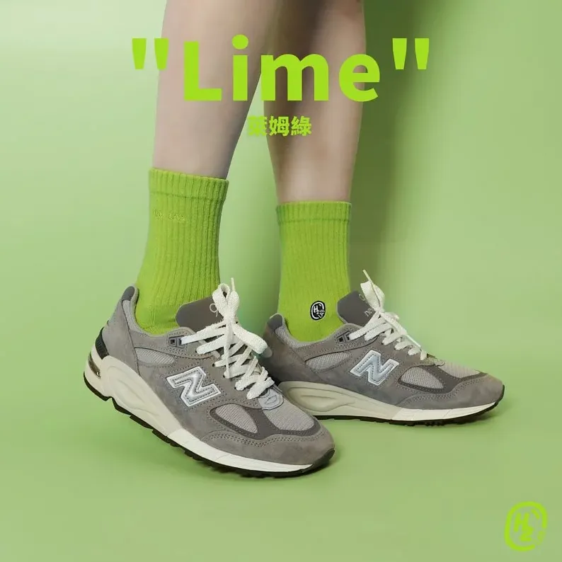 H2O " Lime " - Crew Socks [20SS01-GN]