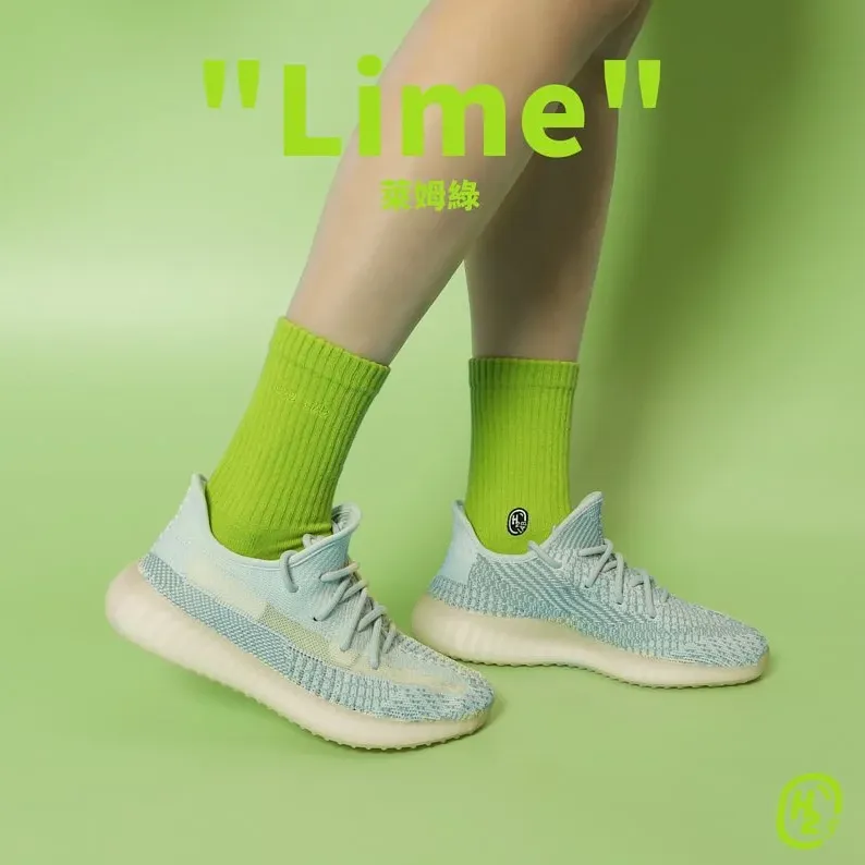 H2O " Lime " - Crew Socks [20SS01-GN]