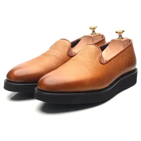 Hardy Amies Tan Brown Leather Loafers UK 10 E