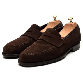 'Harvard 2' Dark Brown Suede Loafers UK 10 E